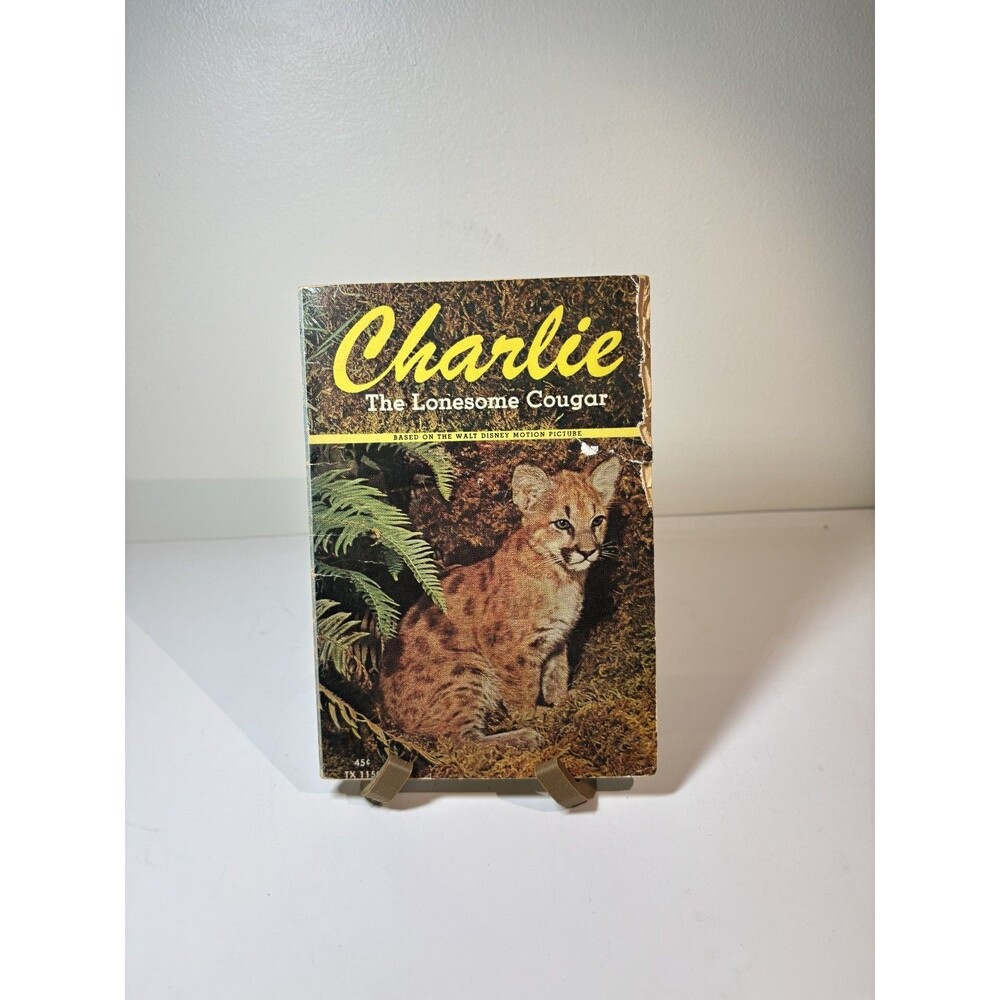 Charlie The Lonesome Cougar Mark Van Cleefe 1968 5th Printing Disney Scholastic